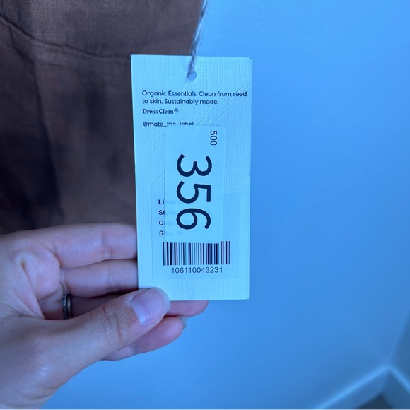 NWT MATE The Label 100% Linen Camisole Tank Top in Sedona Size  X - Large - Picture 10 of 12